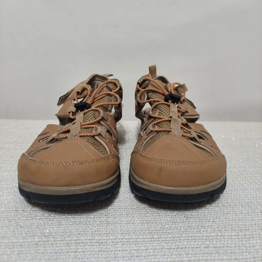 LANDS' END Men's Size 8D‎ Trail Sandal w/ Bungee Lace Water hiking sport